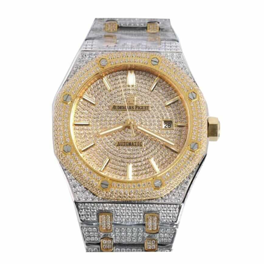 Home Audemars Piguet Royal Oak Iced Out Yellow Gold